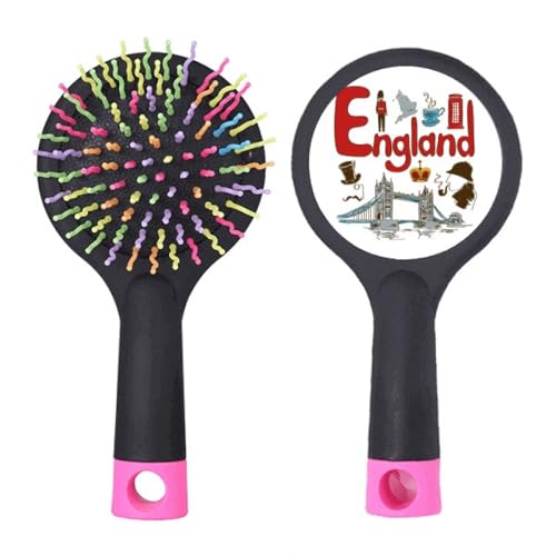 Brosse à cheveux démêlante Angleterre peigne anti-statique pour cheveux épais et bouclés