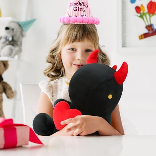 shownicer Plüschtier Dinosaurier Kuscheltier Dino Stofftier Kawaii Dinosaurier Plüsch Kissen Spielzeug Geschenk für Valentinstag Freundin Mädchen Kinder 3+ Jahre (Valentinstag, 30cm)