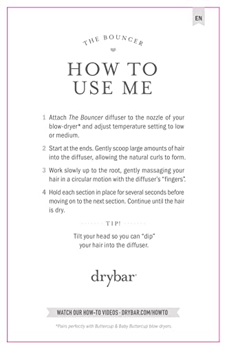 Drybar The Bouncer Diffuser | Great For Curly Hair, Fits Most Hair Dryers #TOP4