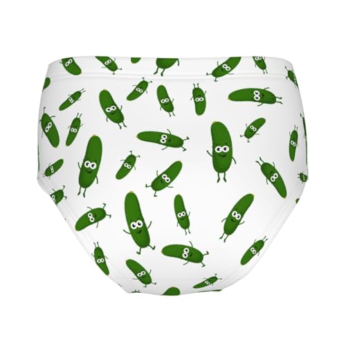 Cute Cartoon Cucumbers Girls' Underwear Soft Cotton Little Girls Panties Comfort Briefs2