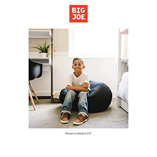 Big Joe Dot 2Pk Bean Bag Chairs, Peat Black Gabardine, 2Ft #TOP3