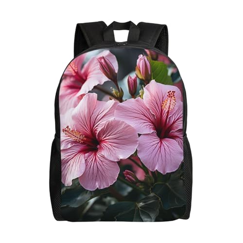 Mochila impermeable unisex con diseño floral para senderismo
