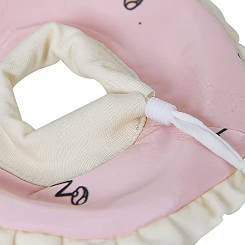 Image of Hamster Cone Recovery Collar After Injury Anti-Lick Anti-bite Pet Protection Collar for Small Animal Elizabethan Collar for Rabbit Guinea Pigs Rats Ferret Squrrel (L, Pink)
