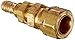 Parker Hannifin 22CABH-6-6 Dubl-Barb Brass Body Bulkhead Union Fitting, 3/8" Barb Tube x 3/8" Compress-Align Tube