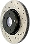 StopTech 128.62132L Sport Cross Drilled Brake Rotor; Front Left