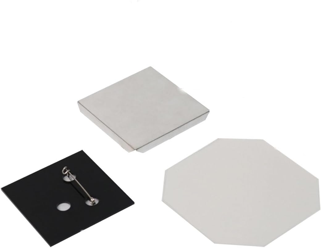 Photo Magnet Machine Consumables,Square/Rectangle Magnet Maker Kit,Badge Making Machine Consumables,500 Pcs Supplies For DIY Refrigerator Magnets,Acrylic/Cardboard/Acrylic Pin