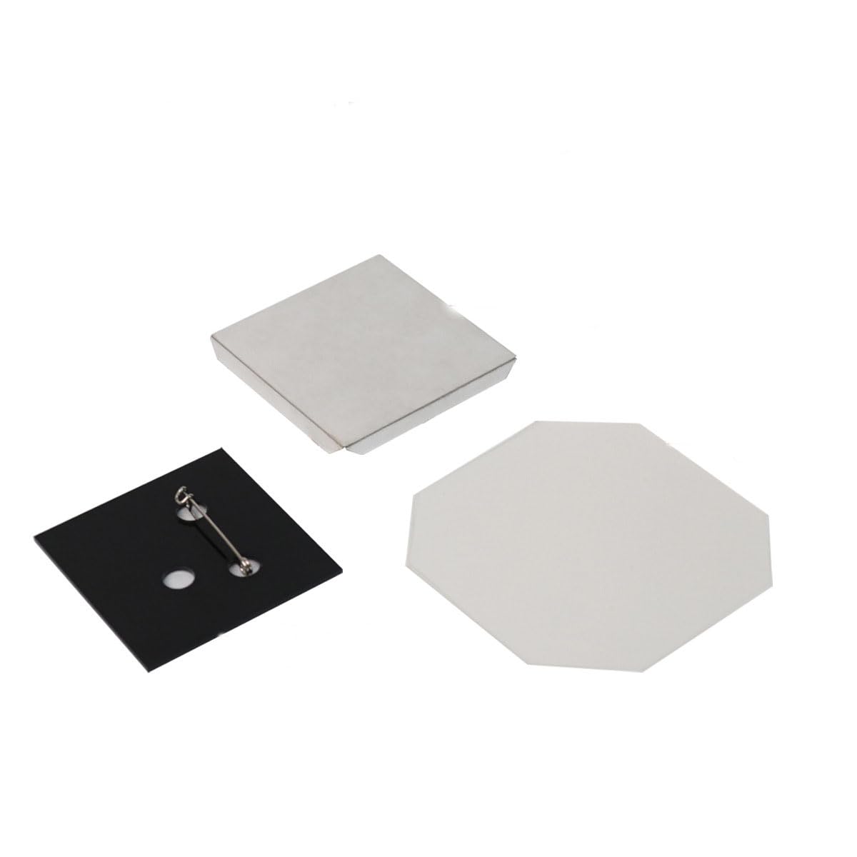 Photo Magnet Machine Consumables,Square/Rectangle Magnet Maker Kit,Badge Making Machine Consumables,500 Pcs Supplies For DIY Refrigerator Magnets,Acrylic/Cardboard/Acrylic Pin