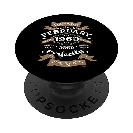 Legends were born in febrero 1960 regalo de cumpleaños PopSockets PopGrip Intercambiable