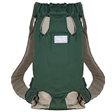 Mochila Canguru Para Cachorro Avuk Pet (Verde, G)