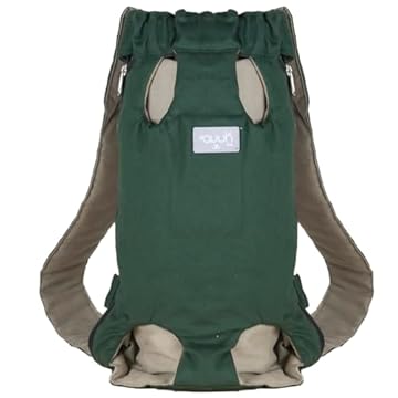 Mochila Canguru Para Cachorro Avuk Pet (Verde, P)