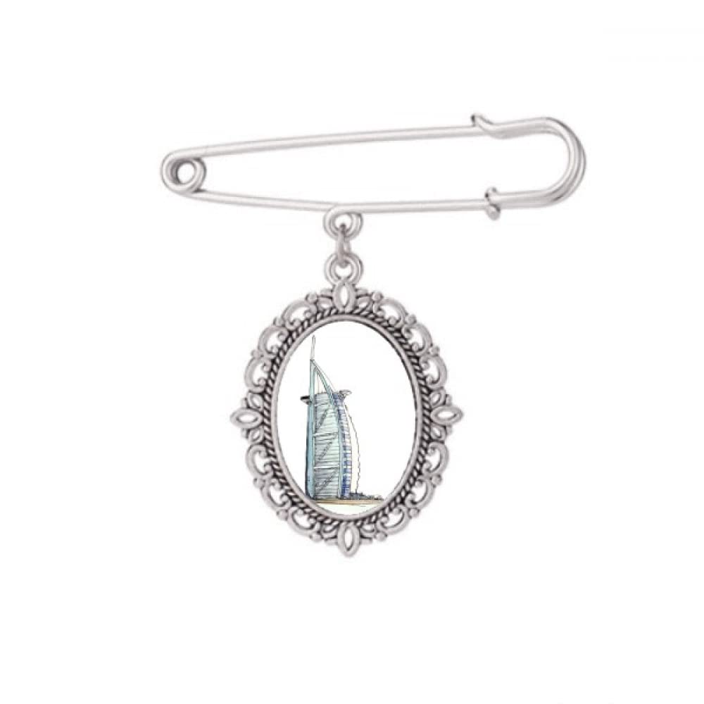 Broche Burj al-Arab de luxe taille M pour costume et veste d'hôtel - 5