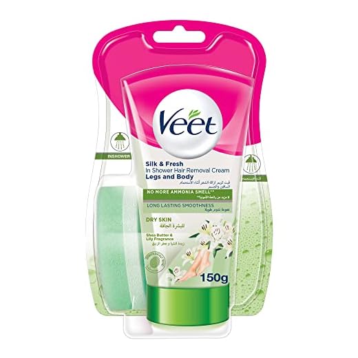 Veet dusch-hårborttagningskreme silkeslen fräk, 1 x 150 ml tub med svamp