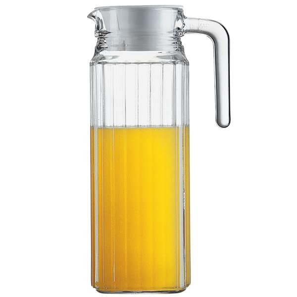 Arcoroc 70361 Quadro - Jarra de cristal (capacidad de 1,1 L, 6 unidades)