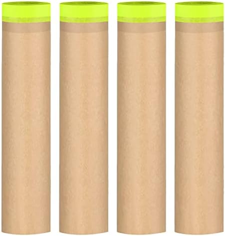 Hubaow Masking Paper, 20" X 200feet, Tape and Drape for Automotive Painting Covering, Paint Spray Shield for House Painting