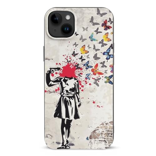 Amazon.co.jp: iPhone 15 Plus用 ケース Banksy バンクシー モダン
