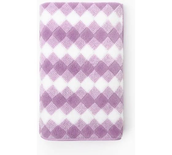 Microfiber Soft Plain Bath Towel 400 GSM Towel for Bath Mens and Women | Absorbent Super Soft & Comfortable Quick Drying Bathing Towel (140 x 70CM) (Purple)-image-5