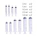 Needle with Syringe Set-10pcs 3ml,5ml,10ml,20ml, 30ml Indutrial Syringe with 20pcs Different Size 1/2