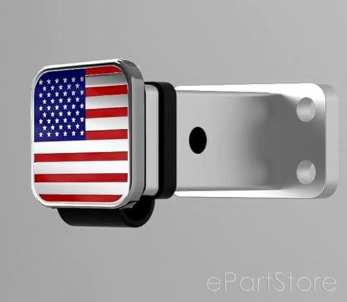 image for eVerHITCH American Flag Universal Trailer Hitch Cover Tube Plug Insert