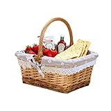 Rôles fonctionnels polyvalents : au-delà de son utilisation principale pour les pique-niques, ce panier est également pratique pour rassembler les produits du jardin, organiser les articles ménagers dans la cuisine ou la salle de bain, ou servir de récipient décoratif pour divers besoins quotidiens.
