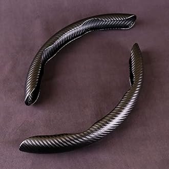 2 Pcs Car Steering Wheel Cover for Ford Edge/C-Max/Escort/Ecosport/Fiesta MK6 MK7, Anti-skid Segmented Car Steering Wheel Protector, Durable Steering Wheel Protective Covers Accessories