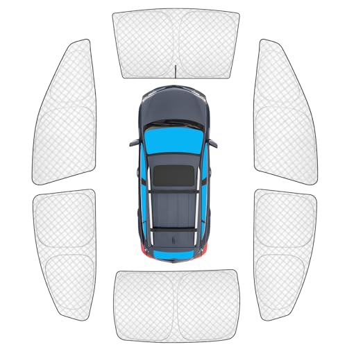 Image of KMF 6pcs Thicken Sun Shades for 2025 2026 Toyota Camry Accessories,Full Car Window Covers Sunshade for Windshield Side Rear, UV Block Sun Visor and Privacy Blackout for Camping Outdoor