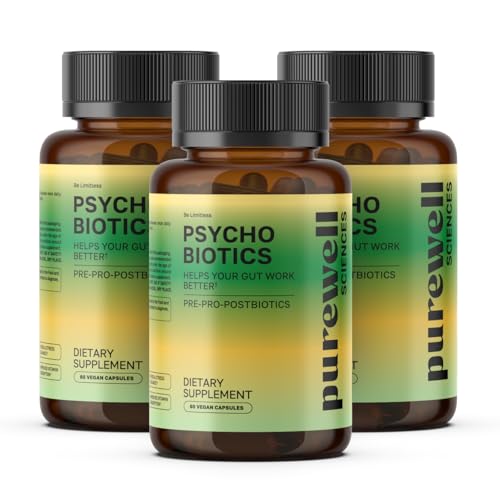 Image of Psychobiotics - 3-in-1 Probiotic for Gut & Mood Support - 180 Vegan Caps