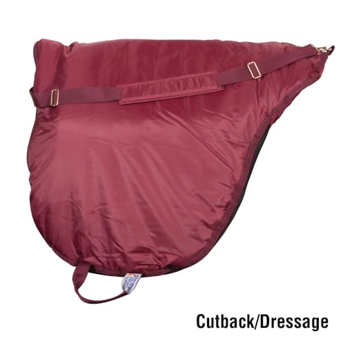 Dura-Tech Schneiders Padded English Saddle Cases | 420D Triple-Ply Nylon Protection | Full-Zip Design for Easy Loading | Travel & Storage for Horse Saddles | All Purpose/Close Contact | Color Purple - Thumbnail 3