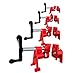 HimaPro 3/4 Inch H-Style Professional Pipe Clamp Set - Designed For Woodworking, Carpentry, Home Improvement, and DIY Jobs (4 Pack)