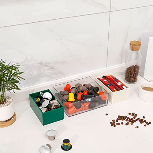 Yesesion Clear Desk Drawer Organizer Tray, Plastic Pencil Holder With 2 Removable Compartment For Marker Pen, Stationery, Binder Clips, Clamps, Art Supply In Office, School, Home #TOP5