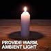 9-Hour White Candles for UCO Candle Lanterns, Long-Burning Candles for Outdoor, Camping, Prepping Supplies and Emergency Preparedness 3-pack