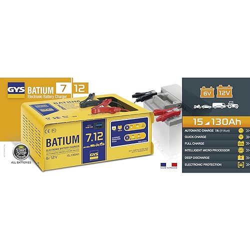 Gys - Batium 7.12 Caricabatterie Automatico - 024496 - 2