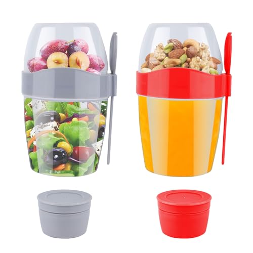 Yzpklhw 875ML Reusable Oats Container 2 Pcs