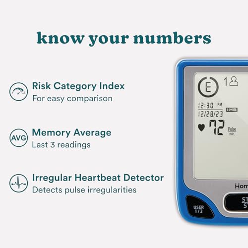 Image of Homedics Blood Pressure Monitor, Automated Wrist Blood Pressure Machine for Home use with Easy One-Touch Operations. Stores up to 120 Readings (60 Readings per 2 Users). Cuff and Storage Case Included