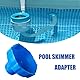 Kyzuzia 2pcs blau Poolsauger Adapter für Saugschlauch (Ø 81 mm auf Ø 38 mm), Adapter für Saugschlauch für Quick-up Pools