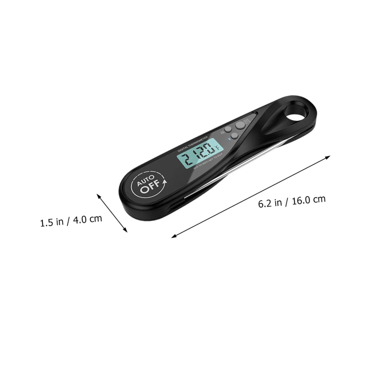 Amosfun 2 Piezas Termómetro De Barbacoa Sonda De Lectura Instantánea Medidor De Temperatura De Mermelada Termómetro De Carne a La Parrilla Freidora Parrilla De Comida Black Abdominales