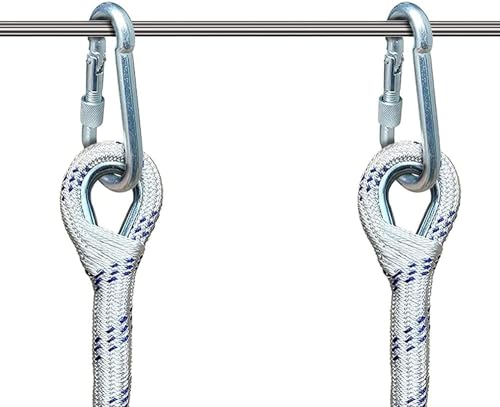 Échelle de corde de secours avec mousquetons pour balcon de maison - 2