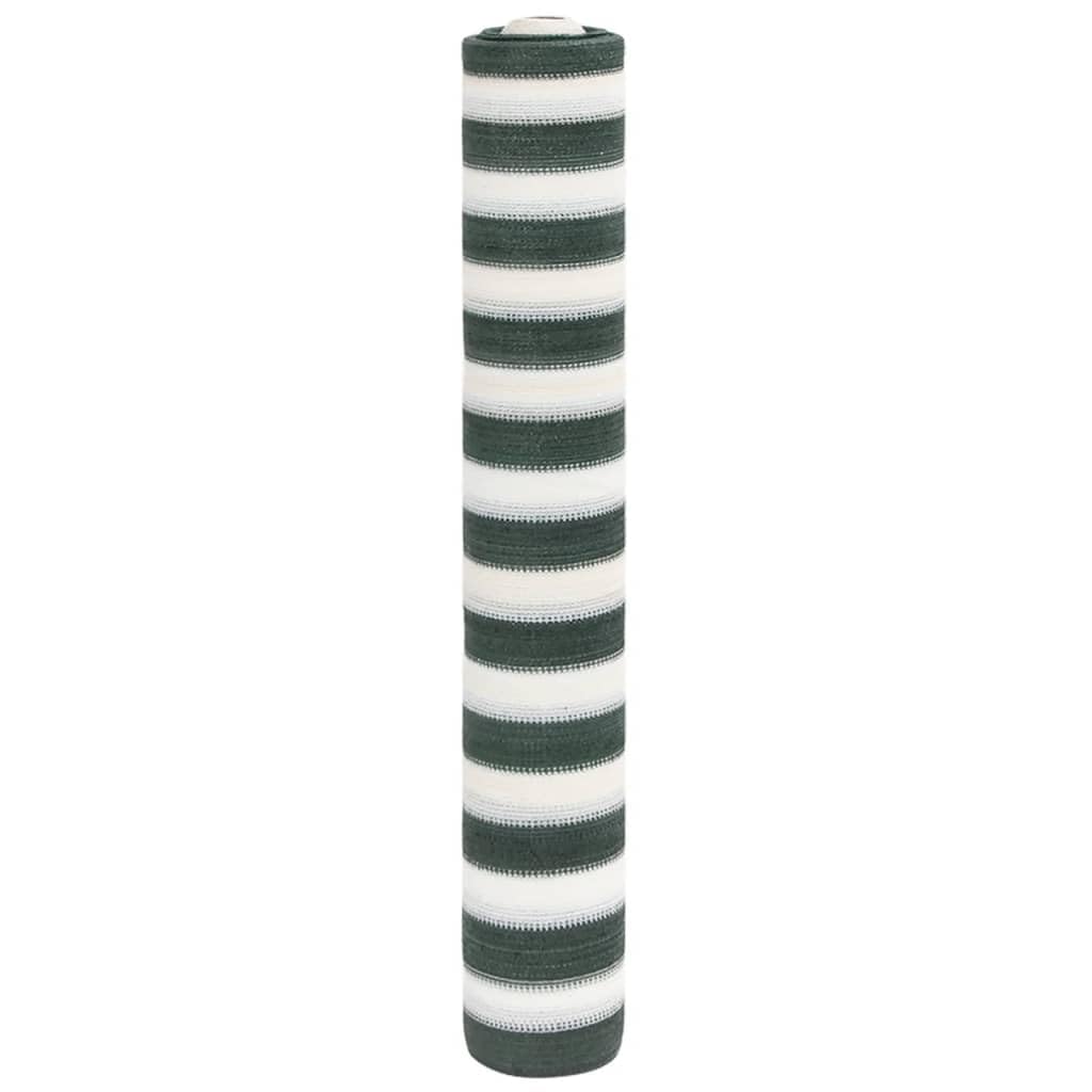 ShGaxin Red de privacidad HDPE Verde y Blanco 1,5x25 m 150 g/m Mallas Ocultacion, Mallas De Sombreo Jardin, Tela para Vallas - 4003732