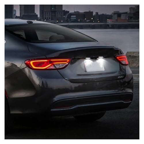 Luces matrícula LED Chrysler 200 2015 2016 2017 lámparas traseras auto 2 piezas 5