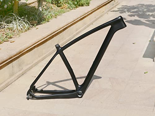 Full Carbon Matt 29Er Mountain Bike Frame 15", 17", 19" Mtb Bicycle Frame + + Headset + Clamp 34.9Mm (19") #TOP5