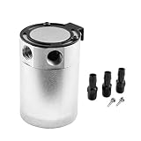 Fansport Oil Catch kann 3 Port Ölfang Tank Auto Öl Reservoir Auto Supplies