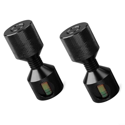Goupilles d'alignement à libération rapide et niveau à bulle intégré noir
