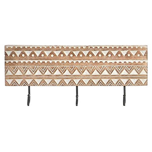 D,casa: Perchero de Pared Mango 3 colgadores
