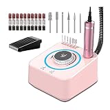 KOHARA Taladro de uñas, máquina de Taladro de uñas eléctrica, Kit de Taladro de uñas Profesional Efile de 40000 RPM, Lima de uñas eléctrica para uñas acrílicas, uñas de Gel, Herramienta