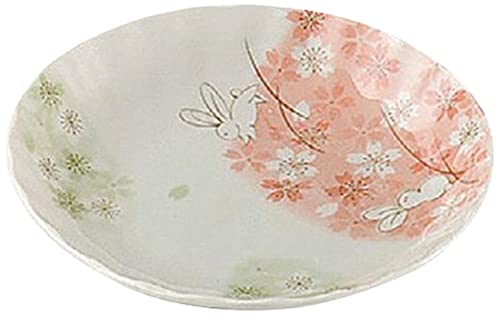 Amazon｜10個セット 組皿 小 桜うさぎ4.0皿 [136 x 28mm] 和食器