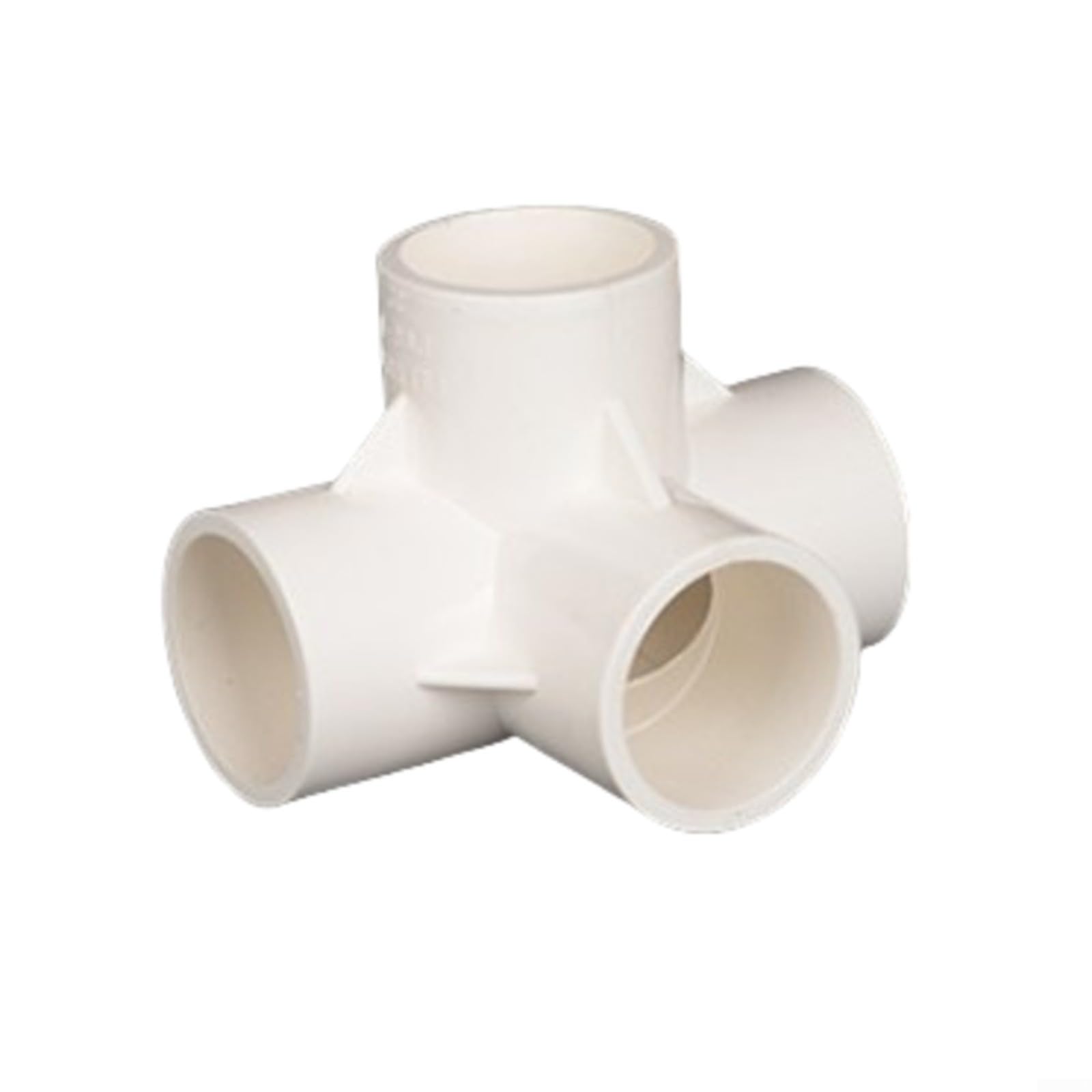 KiraKira Accesorios de PVC de 4 vías, color blanco, paquete de 50 conectores de tubería, uso en invernaderos