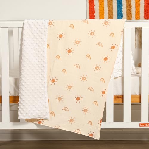 Kleitung MULSIN03 Sun Baby Blankets For Boys Girls Unisex Plush Soft Nursery Minky Blankets thumb #7