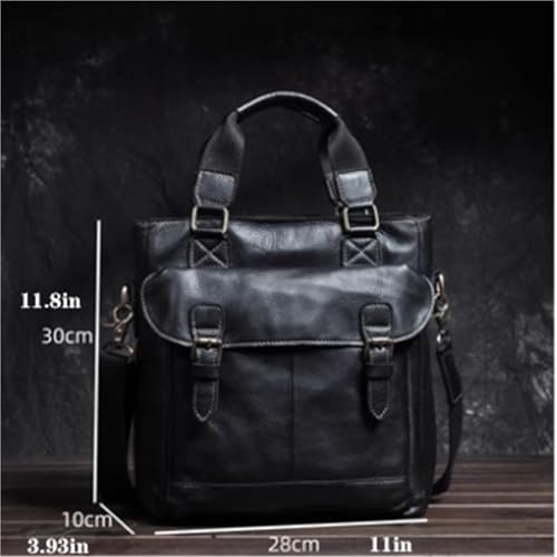 Handheld Crossbody Messenger Bag, Leather, Vintage Business Sport Travel Shoulder Bag, Waterproof, Multifunctional, for Men2