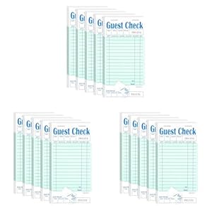 Reinscer 15er-Pack Grüne Gäste-Scheckbücher