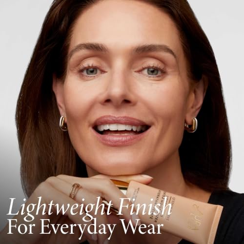 Image of LAURA GELLER NEW YORK Quench-n-Tint Hydrating Tinted Moisturizer - Medium /Deep - Sheer to Light Buildable Coverage - Natural Glow Finish Foundation - Lightweight Formula with Hyaluronic Acid