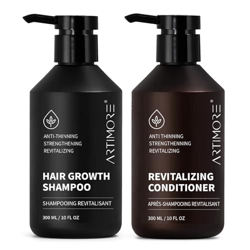 Hair Growth Shampoo and Conditioner Set for Women and Men, Biotin & Rosemary Shampoo and Conditioner...